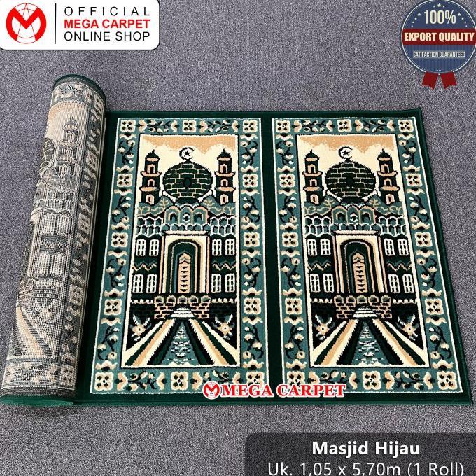 Sajadah Roll / Karpet Masjid / Karpet Mushola [Masjid Hijau]