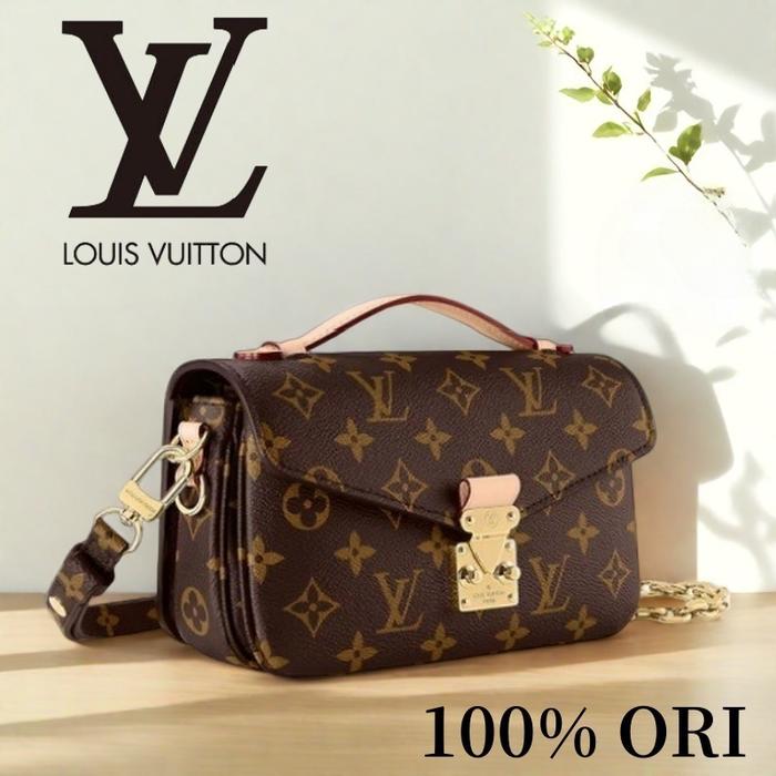 【100% Original】LV Louis Vuitton East West Metis Tas/Bag selempang wanita[Box + dust bag]