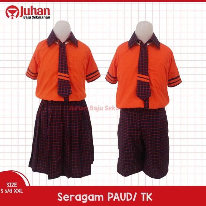 Seragam TK PAUD Pendek Seragam Sekolah Anak PAUD Seragam Sekolah Anak TK Baju Sekolah PAUD TK Seraga
