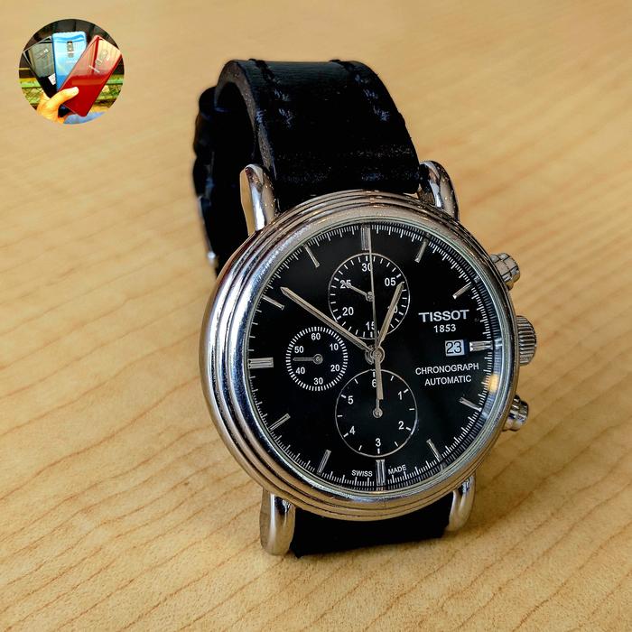 Tissot Carson T0852071105100 Jam Tangan Wanita Klasik Otomatis 30m Stainless Steel Safir
