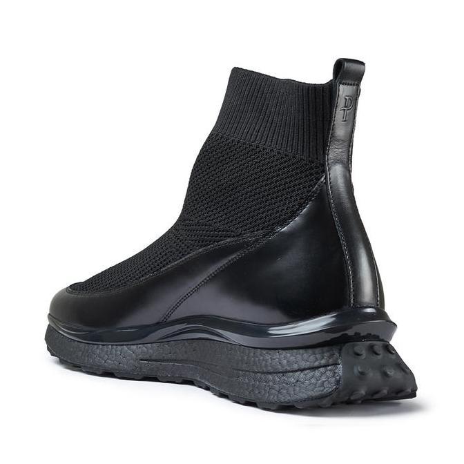 Prabu - Dipa 2.0 All Black Sepatu Slip On Pria Hitam Sneaker Flat