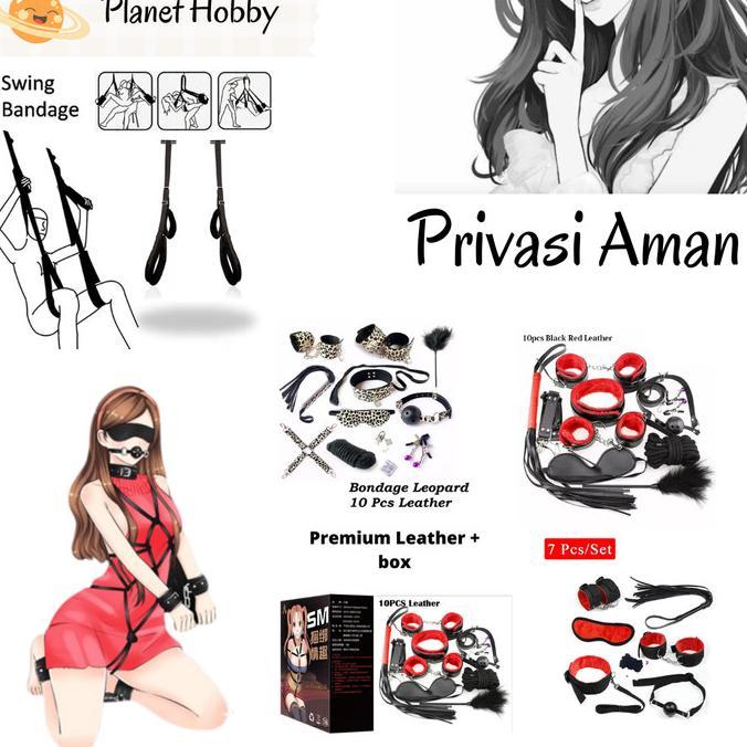 Borgol Bulu Cinta Bondage Set Aksesoris Lingerie handcuff Tali Ikat
