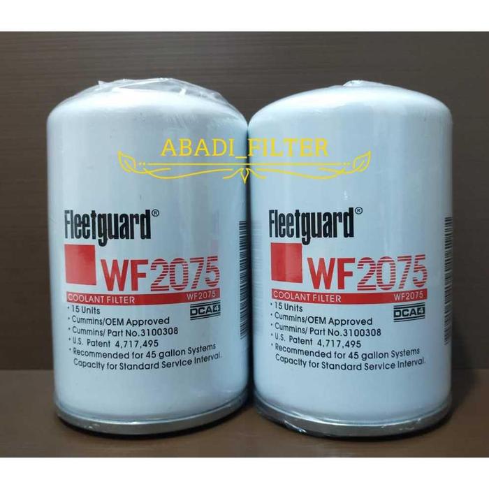 READY STOCK COOLANT FILTER FLEETGUARD WF2075 / WF 2075