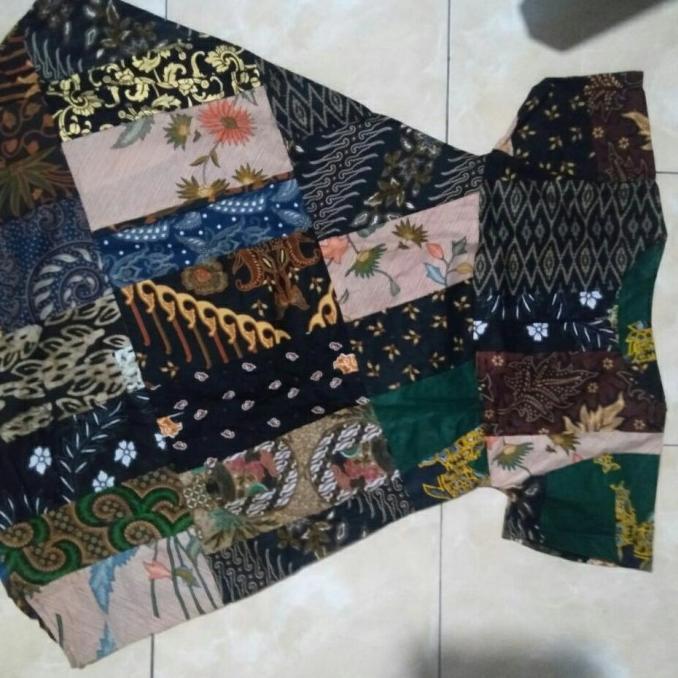 Daster sambung kain perca batik jumbo
