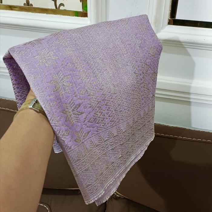 Songket pandai sikek ungu lilac/songket padang