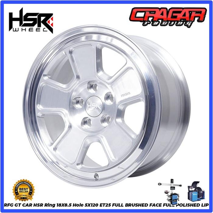 Velg Mobil Premium BMW HSR Forged R18 lebar 8,5 Full Brushed & Polish - HSR RFG GT CAR
