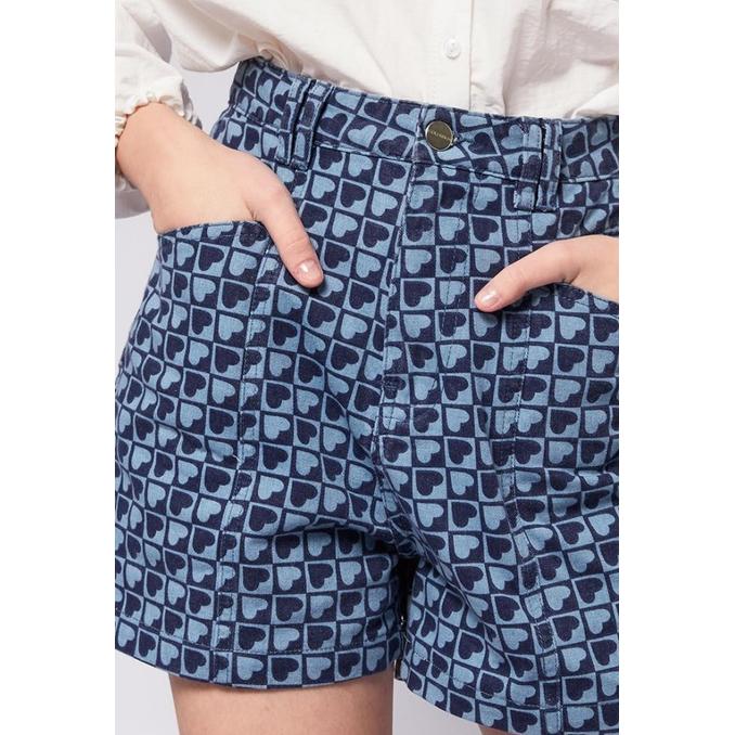 COLORBOX Printed Denim Shorts I-SPDFJN124D019 Multicolor
