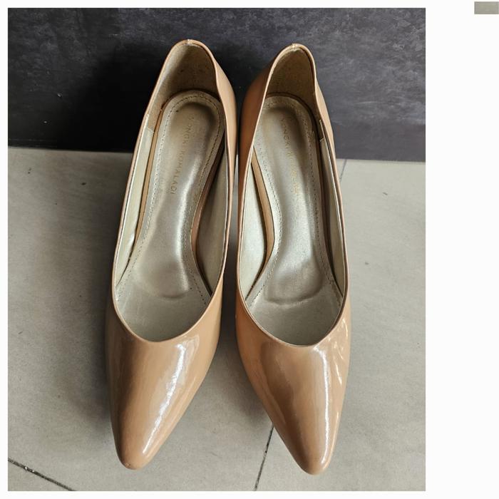 sepatu heels yongki komaladi nude heels Shoes Wanita Pesta kerja