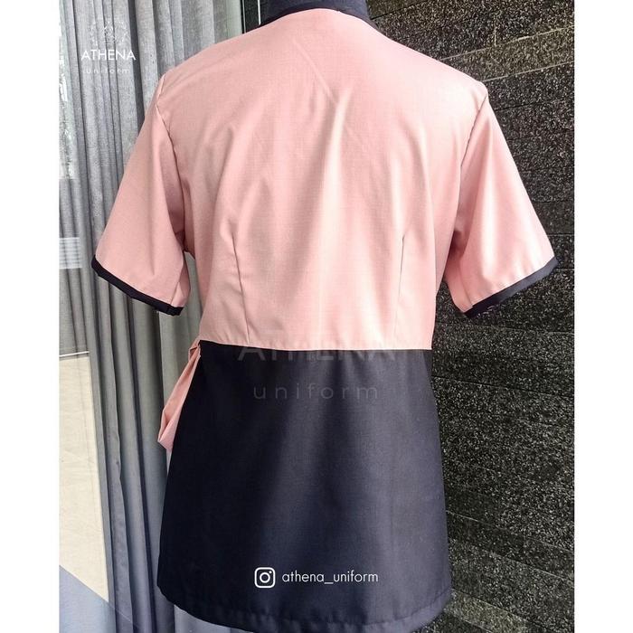 Atasan Baju Seragam Suster/Seragam nanny/ SERAGAM ART/ SERAGAM KLINIK/ SERAGAM RUMAH SAKIT/ SERAGAM 