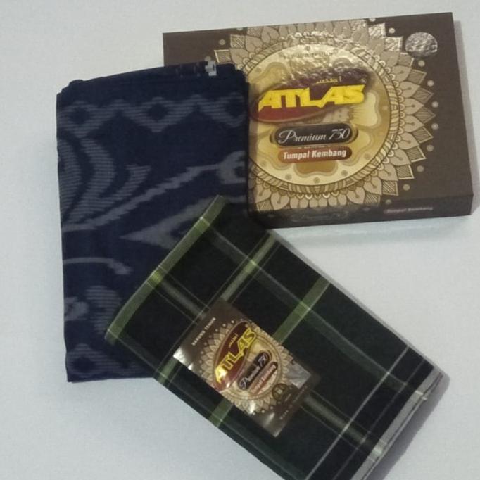 Sarung Atlas Tumpal Kembang Premium 750