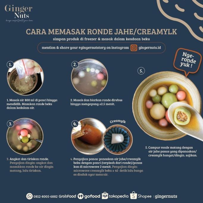 Wedang Ronde 4 Pack / Frozen Ronde / Wedang Jahe / Ronde Jahe / Nyam
