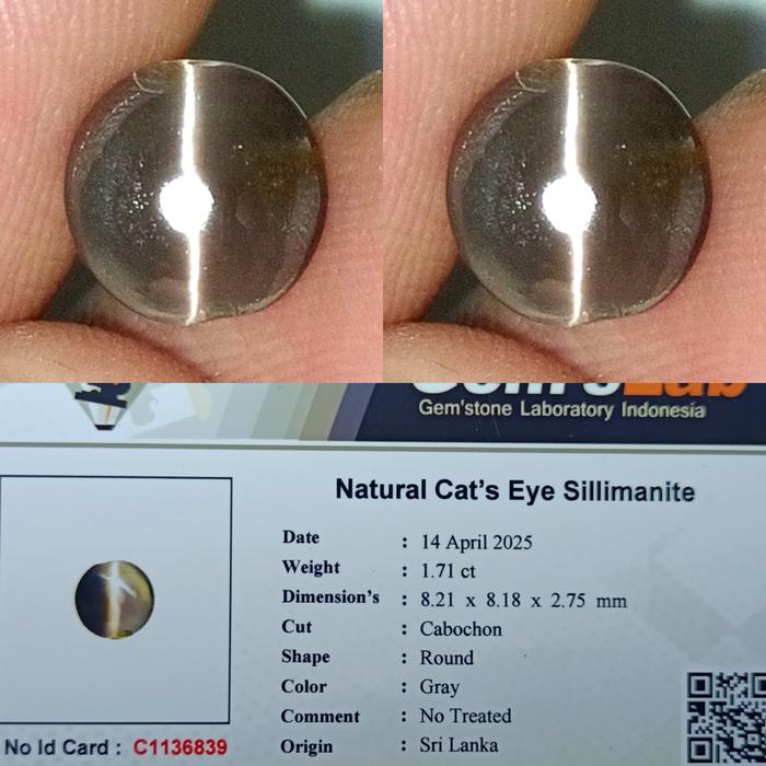 NATURAL CAT'S EYE SILIMANITE