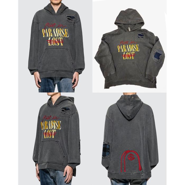 ALCHEMIST x Rest in Paradise Lost Hoodie Oversized Othelo Gervacio Perfect Hoodie Distressed Finish 