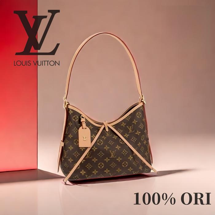 【100% Original】LV Louis Vuitton CarryAll PM Tas/handle bag Wanita[Box + dust bag]