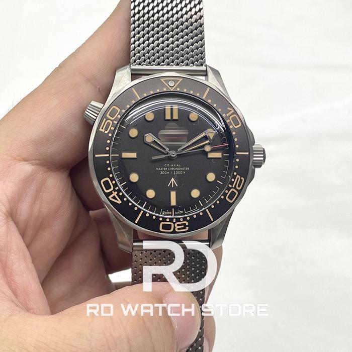 JAM TANGAN PRIA MODEL SEA M RD10 42mm BLACK VINTAGE DIAL TITANIUM VSF V6