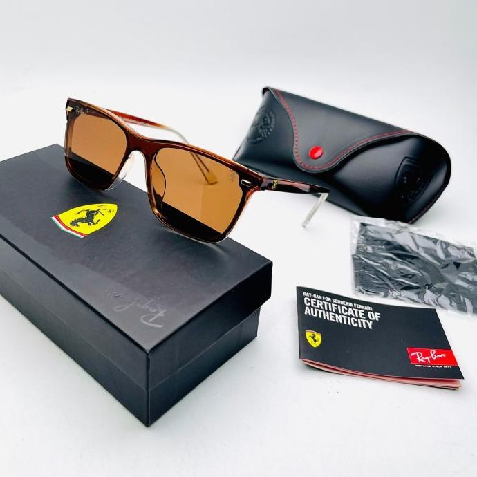new kacamata sangglass hitam RAYBAN006 edition FERRARI 7720 polarized + UV400 antiradiasi / kacamata