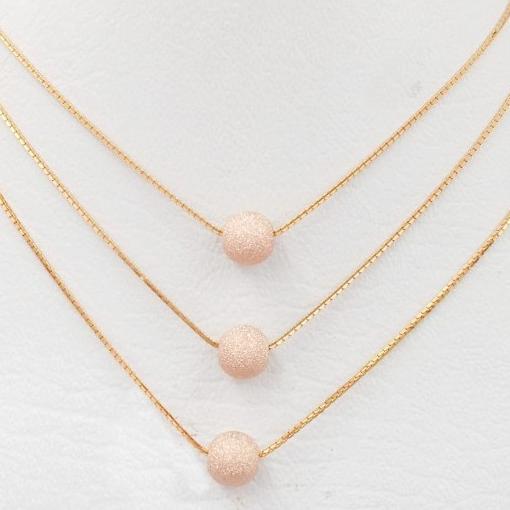 Kalung Emas Santa Variasi Bola Gliter Gold 10K Semar Nusantara
