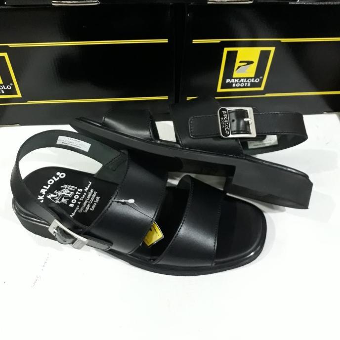 sandal pria kulit asli merk PAKALOLO 1904 original tali belakang