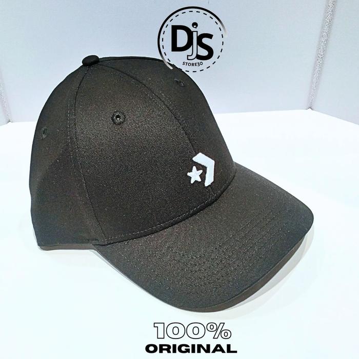 Topi Converse Star Chevron Baseball cup 100% Original | Caps Converse Black