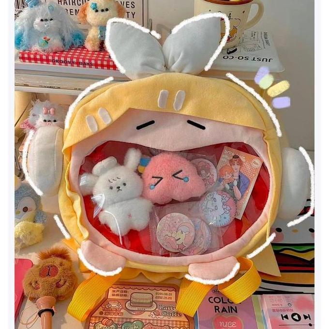 Terbaru & ORI kagamine len & rin purse bag tas selempang wanita tas boneka Fashion Motif Kartun Kara