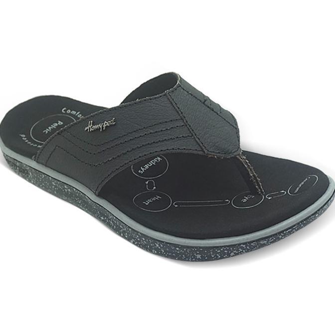 Homyped Alfapro 01 Sandal Jepit Kulit Terapi Pria