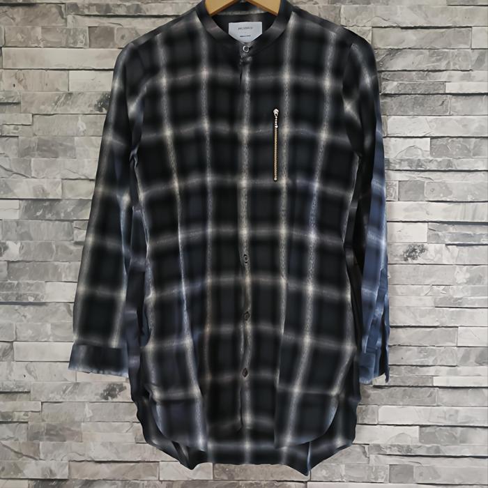( size L ) kemeja tunik studious japan outer flanel shirt
