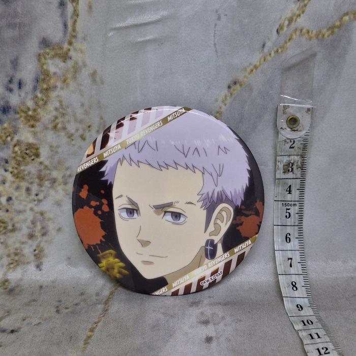 Tokyo Revengers Takashi Mitsuya Pin Badge Bros Face On Lucky Can Box 7 cm Loose Pack