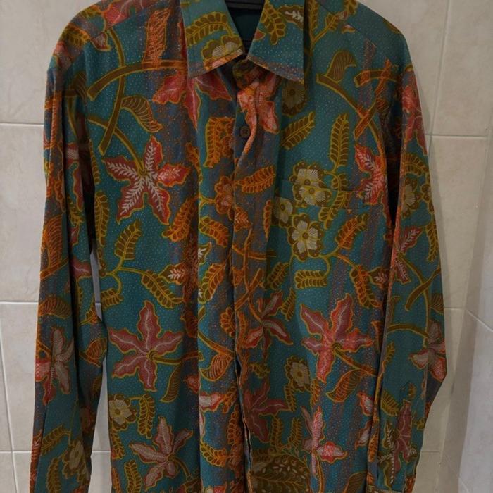 Baju batik kemeja lengan panjang premium preloved item cuci gudang on sale muraaahhh