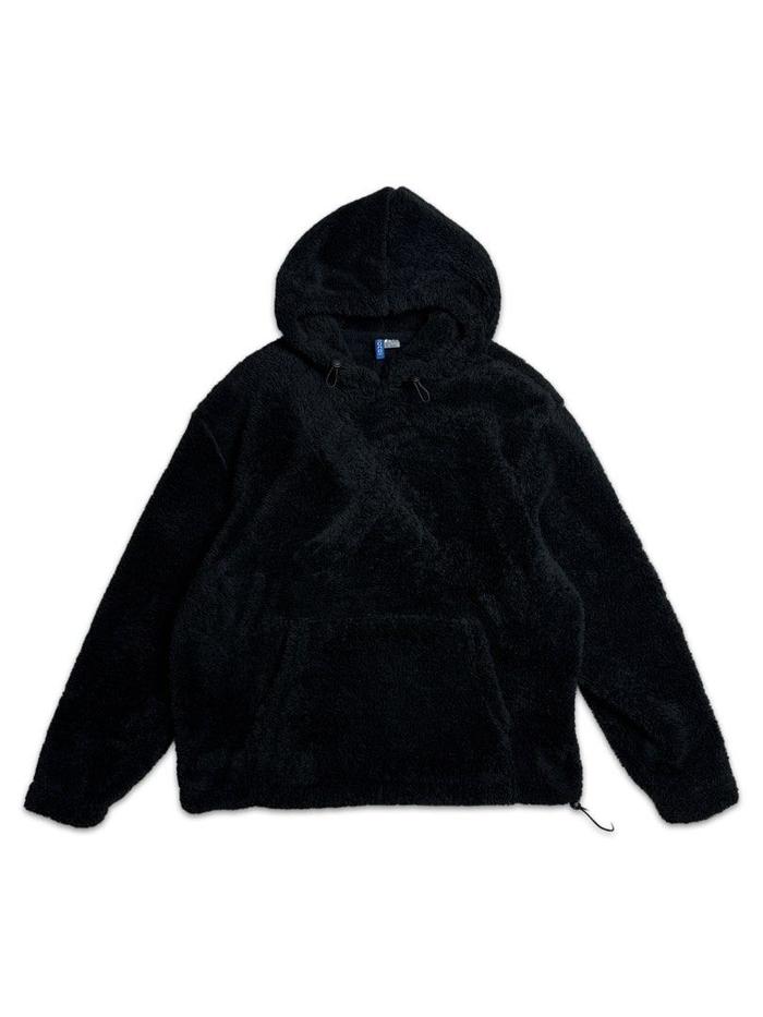 (H&M) Hoodie Bulu Halus Hitam SHERPA SWEATER HOODIE POLOS PRIA WANITA HOODIE POLOS HOODIE BERBULU LU