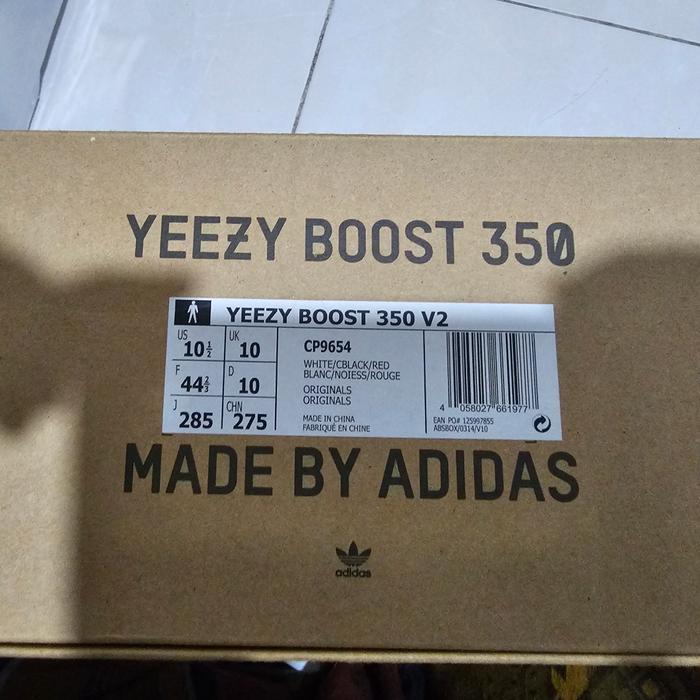 Yeezy Boost 350 Zebra CP9654 US 10.5 Adidas Indo