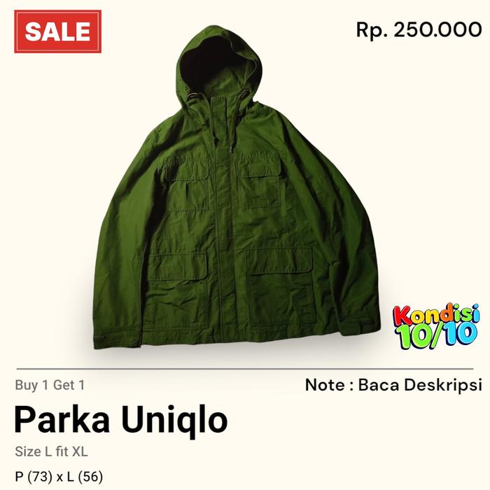 Jaket Parka Uniqlo Second