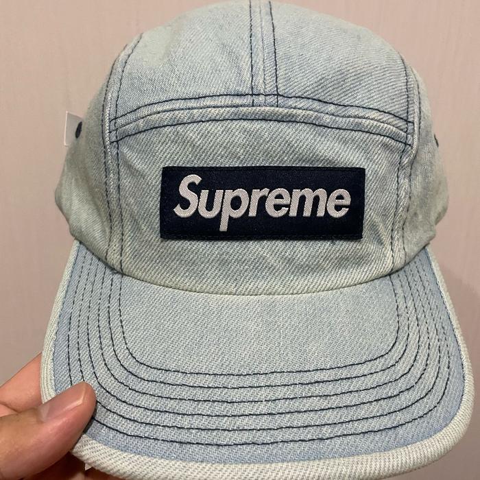 TOPI ASLI SUPREME DENIM CAMP CAP BNWT AUTHENTIC