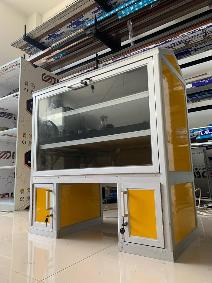 Gerobak / etalase motor keliling aluminium acp