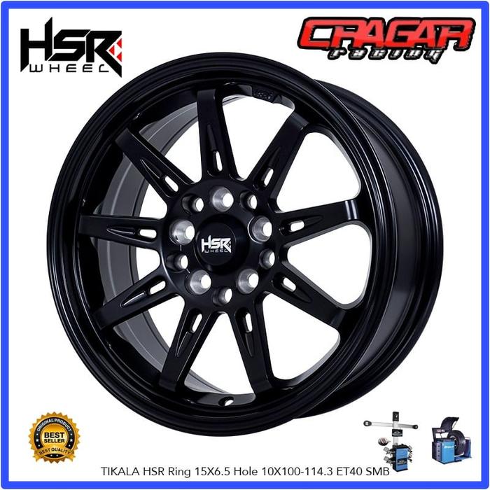 Ready Velg R15 Full Hitam Lubang 10 Untuk Xpander Camry Mazda5 Dll-Hsr Tikala