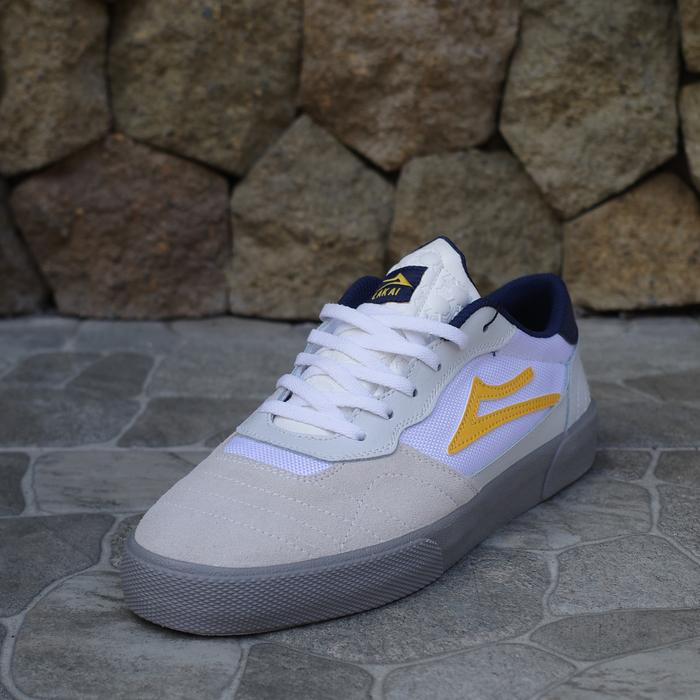 Lakai - Cambridge White Yellow Suede