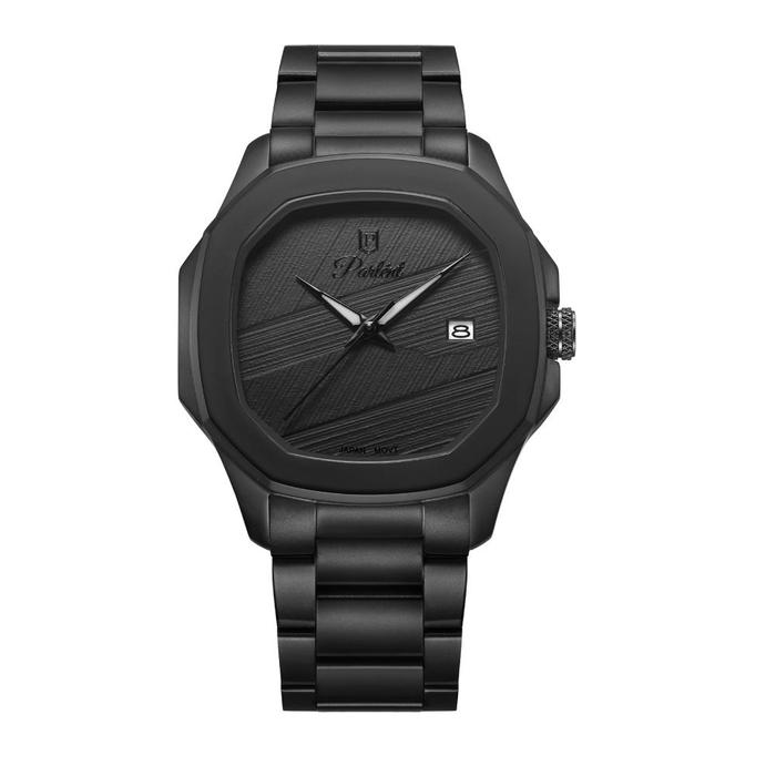 Jam Tangan Pria Parlent Gallant Graphite Steel Black