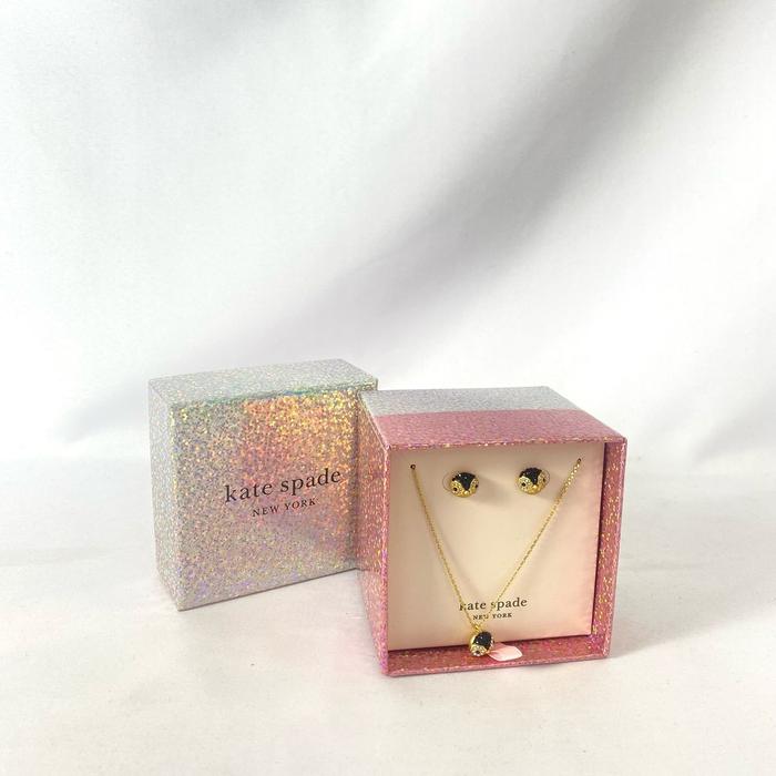 kalung gelang wanita ks one set earrings necklace dashing beauty gold vj