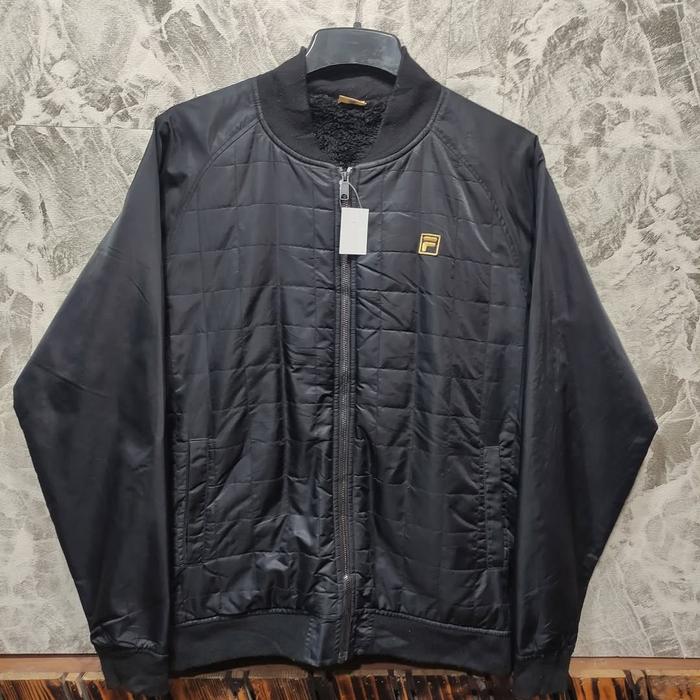 jaket bomber FILA sz L jaket pria outerwear casual tebal hangat barang original bagus keren murah