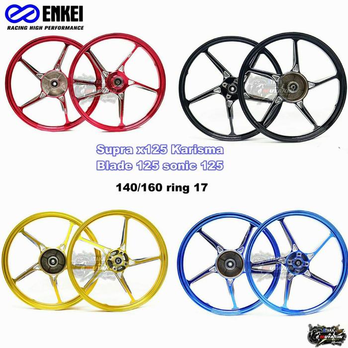 Mutakin Cnc Velg Ring 17 Ak55 Racing Velk Honda Gl Mp Cb Karisma Supra X 125 Sonic 125 Blade Revo La