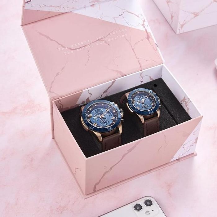 Jam T5 3637 Couple Series Jam T5 Cewek Jam Couple Original Tali Jam Kulit Genuine Leather Tali Cadan