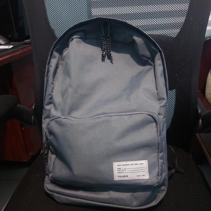 Pull n Bear Grey Backpack