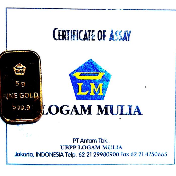 Emas Antam 5 Gram 100 Original Antam