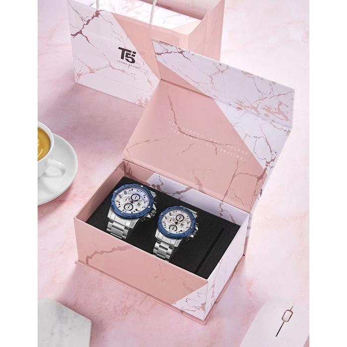 Jam Couple T5 3589 Jam cewek t5 Jam Tangan Original Couple Jam Tangan T5 Couple Jam Couple Chrono