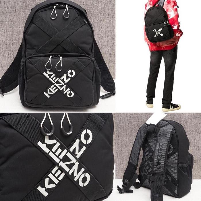 KENZO LARGE CROSSOVER LOGO BACKPACK ORIGINAL READY STOCK