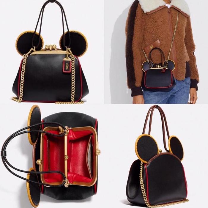 COACH DISNEY MICKEY MOUSE X KEITH HARING KISSLOCK BAG ORIGINAL READY STOCK