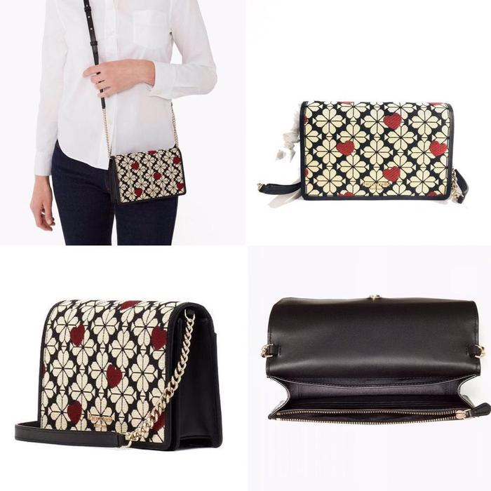 KATE SPADE FLOWER JACQ WALLET ON CHAIN ORIGINAL READY STOCK