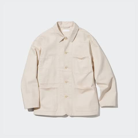 Uniqlo Denim Off-White Jacket