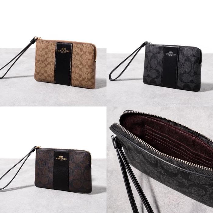 COACH CORNER ZIP WRISTLET ORIGINAL READY STOCK