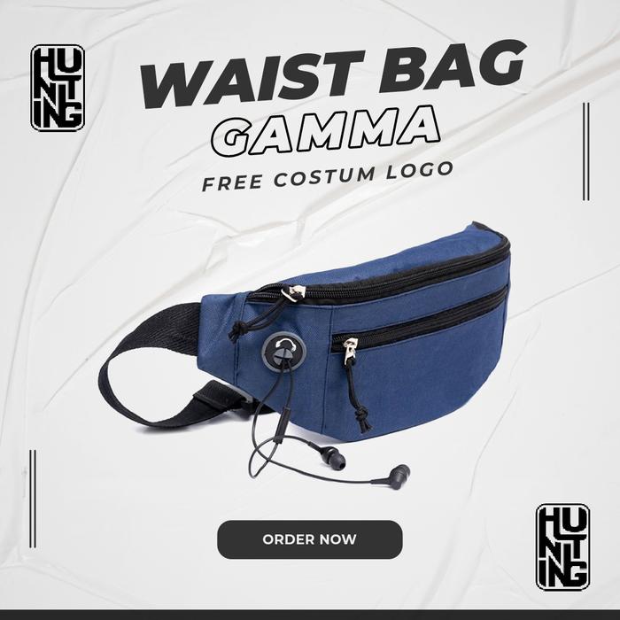 WAISTBAG CUSTOM GAMMA HUNTING TAS SELEMPANG GROSIR Murah Tas Custom Logo Mercendise Event
