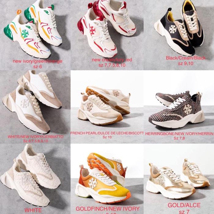 TORY BURCH GOOD LUCK TRAINER SNEAKER SUEDE ORIGINAL READY STOCK